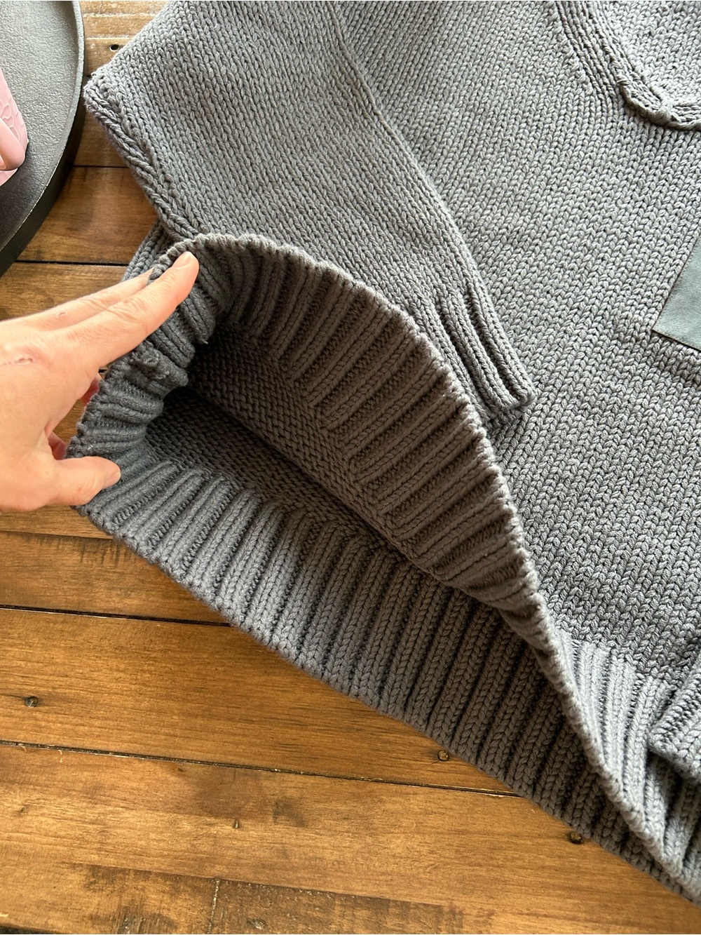 Haven Well Within Cotton Blend Pocket Sweater Hoodie M - Picture 8 of 11